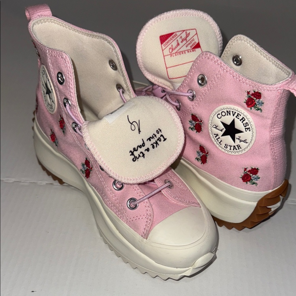 Converse Floral Pink High-Tops